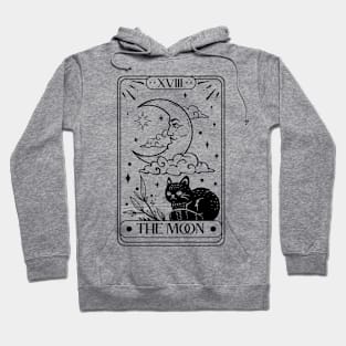 Witchy Cat "The Moon" Tarot Card Hoodie